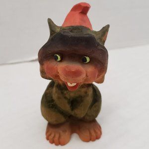Henning Carved by Hand Norway Troll Gnome Small 4"